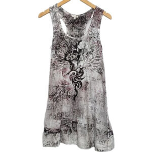 Maurices Razor Back  Jeweled detail A line Cut Dress